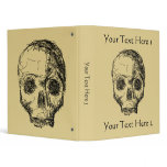 Jawless Black Skull. 3 Ring Binder