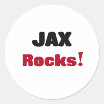 Jax Rocks Round Stickers
