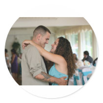 Jay and Samantha Round Stickers