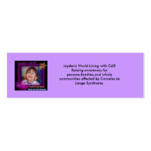 jayden's world help raise awareness, Jayde... Business Card Templates