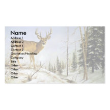 Jay's Peak, White Tail Deer Business Card