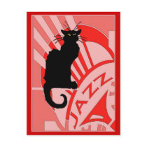 Jazz Cat Postcard