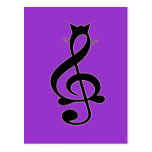 Jazz Cat Postcard