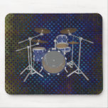 Jazz Drum Kit - Custom Blue Drums - Mousepad