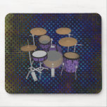 Jazz Drum Kit - Custom Violet Drums - Mousepad