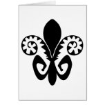 Jazz Fest Fleur de lis (black) cards