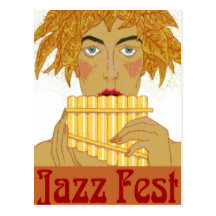 Jazz Fest Pan Post Card