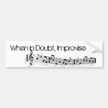 Jazz Improv Bumper Stickers