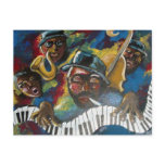 Jazz Quartet Musicians Folk Art