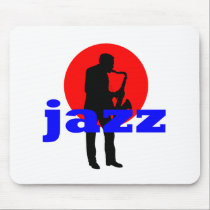 Jazz Sax Player mousepads