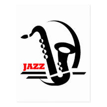 Jazz Sax Postcards