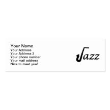 Jazz Saxophone Business Card Templates