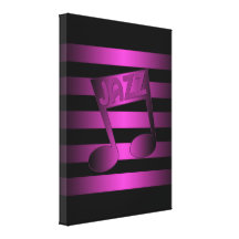 jazz stretched canvas prints