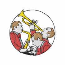Jazz Trio Embroidered Polo Shirt