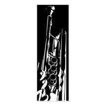 Jazz Trumpet Bookmark Business Cards