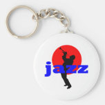 Jazz Trumpet Player Keychains