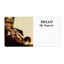 Jazz Trumpeter Custom Shipping Labels