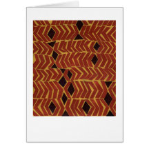 Jazzy african-inspired abstract pattern card