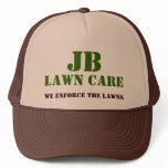 JB, LAWN CARE, We Enforce The Lawns hats