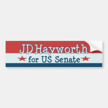 JD Hayworth 2010 pour le sénat Arizona des USA Autocollant Pour Voiture
