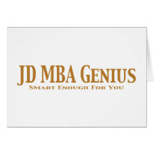 JD MBA Genius Gifts Cards