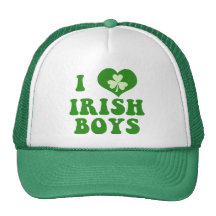 je-amour-irlandais-garçons casquettes de camionneur