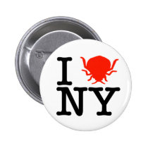 Je branche New York sur table d'écoute boutons publicitaires