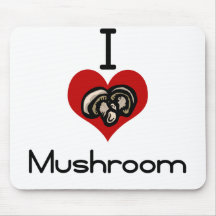 Je champignon d'amour-haine tapis de souris
