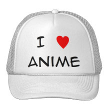 "Je chapeau d'Anime de coeur" Casquettes