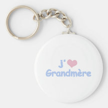 Je "coeur" Grandmère Keychain
