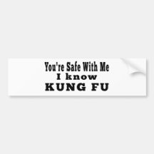 Je connais Kung Fu Adhésif Pour Voiture