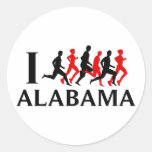 JE COURS L'ALABAMA AUTOCOLLANTS