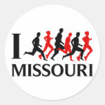 JE COURS LE MISSOURI AUTOCOLLANTS