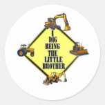 je creuse être le petit frère autocollants