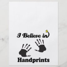 je crois aux handprints prospectus avec motif