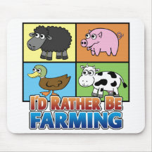 Je cultiverais plutôt ! (Agriculture virtuelle) Tapis De Souris