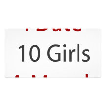 Je date 10 filles par mois modèle pour photocarte