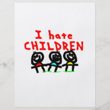 Je déteste des enfants ! prospectus en couleur