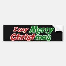 Je dis le Joyeux Noël Adhésifs Pour Voiture