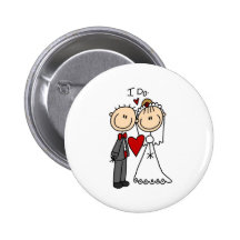 Je fais le bouton de cérémonie de mariage badge avec épingle