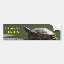 Je freine pour des TORTUES Autocollant Pour Voiture