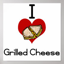 Je fromage grillé parhaine posters