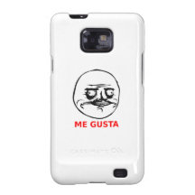 Je Gusta fait face avec le texte Étui Samsung Galaxy SII