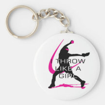 Je jette comme un base-ball de rose de fille porte-clefs