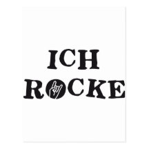 je joue du rock carte postale