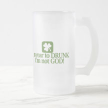 Je jure à ivre je ne suis pas Dieu Tasse À Café