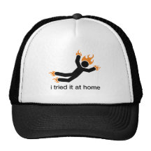 je l'ai essayé à la maison - je fais tout mes prop casquettes de camionneur