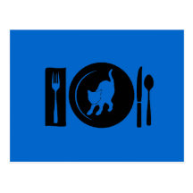Je mange… carte postale