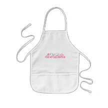 Je marche pour ma fille (le ruban rose) tabliers