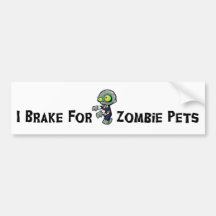 Je me casse pour des animaux familiers de zombi adhésifs pour voiture